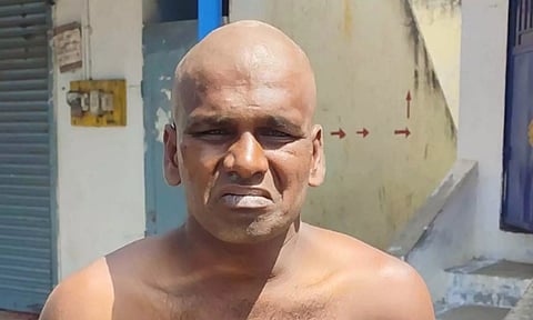 பிடிபட்ட கொள்ளையன்.