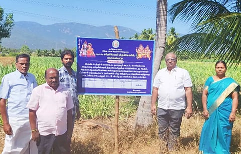 கொப்பம்பட்டியில் ரூ.18 கோடி மதிப்பிலான 60 ஏக்கர் கோவில் நிலங்கள் மீட்பு