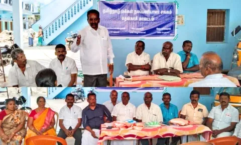 மக்கள் நலப்பணியாளர் சங்க நிர்வாகிகள் கூட்டம் நடந்த போது எடுத்த படம்.