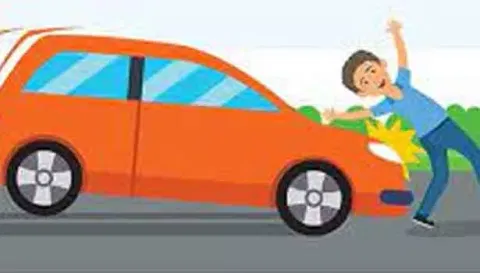கார் மோதி வாலிபர் பலி