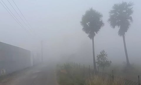 சென்னை-புறநகர் பகுதியில் கடும் பனி மூட்டம்: விமானங்கள் தாமதம்