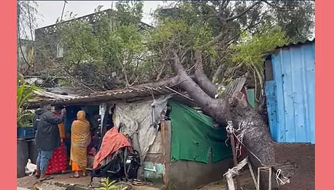 சேதமடைந்த வீடுகள் கணக்கெடுக்கும் பணி