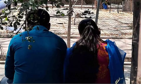 திருப்பூர் மாநகராட்சி பூங்காவில் குவிந்த காதல் ஜோடிகள்.&nbsp;