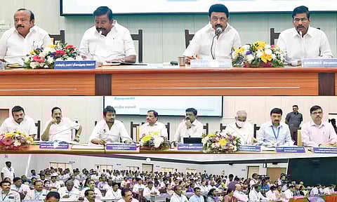 4 மாவட்ட வளர்ச்சி பணிகள் குறித்து முதலமைச்சர் மு.க.ஸ்டாலின் 2-வது நாளாக ஆய்வு