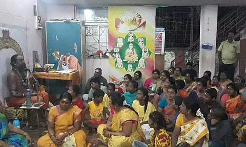 மார்க்கண்டேயர் மடத்தில் சிவராத்திரி விழா நடைபெற்ற காட்சி.