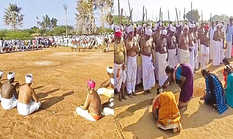 காரைக்குடி அருகே 60 கிராம மக்கள் பங்கேற்ற பாரிவேட்டை திருவிழா