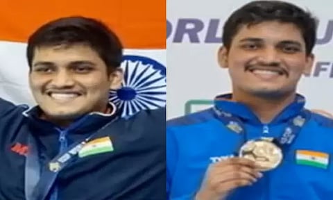 துப்பாக்கி சுடுதல் போட்டியில் தங்கம் வென்றார் இந்திய வீரர் ருத்ரங்க்ஷ் பாட்டில்