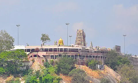 பழனியிலும் கிரிவலம் செல்லும் பக்தர்கள்...