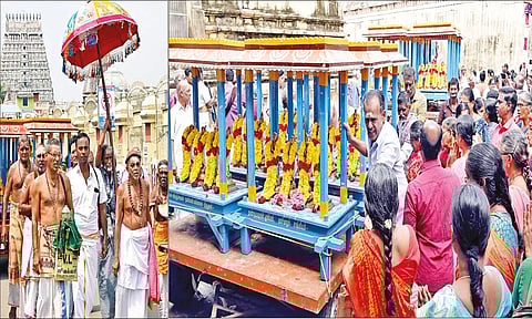 63 நாயன்மார்கள் வீதி உலா நடந்தபோது எடுத்தபடம்.