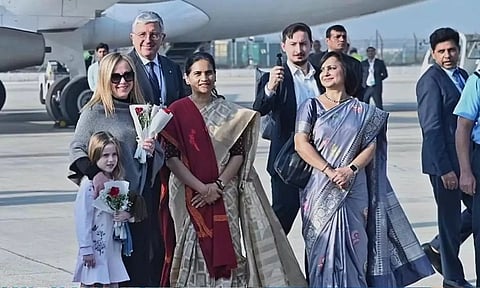 இத்தாலிய பிரதமர் ஜியோர்ஜியா மெலோனி இந்தியா வருகை