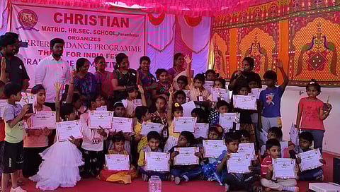 பெரம்பலூர் கிறிஸ்டியன் மெட்ரிக் பள்ளியில் மூளைத்திறன் போட்டி