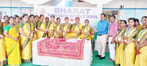 கிருஷ்ணகிரி பாரத் பள்ளியில்  மகளிர் தினவிழா