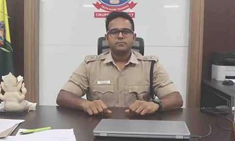 &nbsp;திருப்பூர் மாவட்ட போலீஸ் சூப்பிரண்டு சசாங் சாய்.