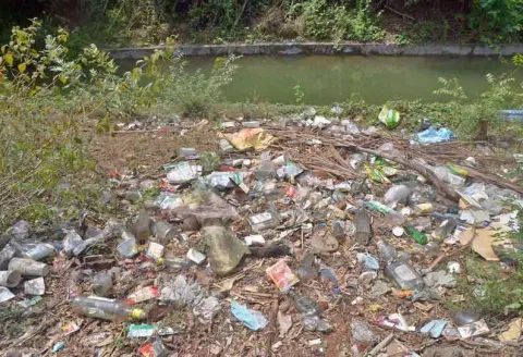 கோத்தகிரி-மேட்டுப்பாளையம்  சாலையோரத்தில் மது பாட்டில்களை வீசி செல்லும் பயணிகள்