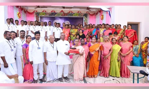 உடன்குடி தேரியூரில்  கிராம சேவை திட்ட நிறைவு விழா