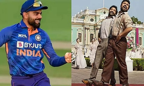 ஆஸ்திரேலியாவுக்கு எதிரான போட்டியில் நாட்டு நாட்டு பாடலுக்கு வைப் செய்த கோலி...வைரலாகும் வீடியோ