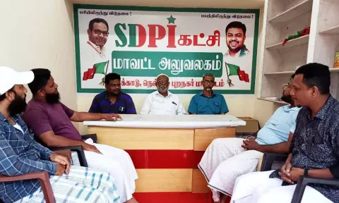 களக்காட்டில் எஸ்.டி.பி.ஐ. செயற்குழு கூட்டம் நடைபெற்றது.