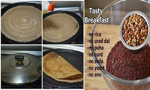 புரோட்டீன் நிறைந்த கேழ்வரகு கொள்ளு தோசை