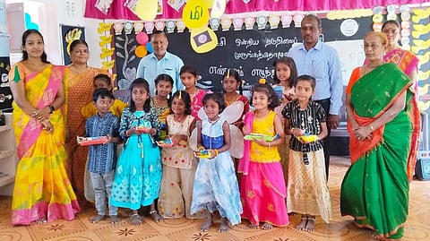 முருங்கத்தொழுவு அரசு நடுநிலைப்பள்ளியில் எண்ணும் எழுத்தும் கற்றல் கொண்டாட்டம் நடந்தது.