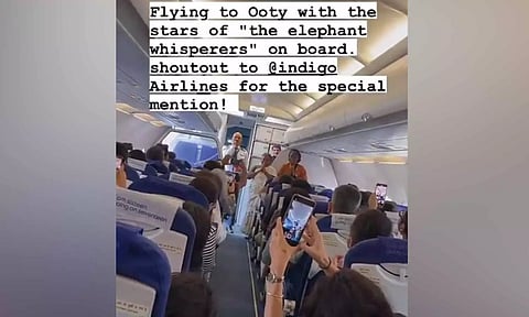 விமானத்தில் பாகன் தம்பதியை கைதட்டி வரவேற்ற பயணிகள்- பெருமையான தருணம் என விமானி நெகிழ்ச்சி