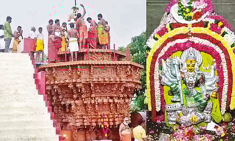 முகூர்தத்கால் நடும் விழா நடைபெற்றது. கொண்டத்து காளியம்மன்.