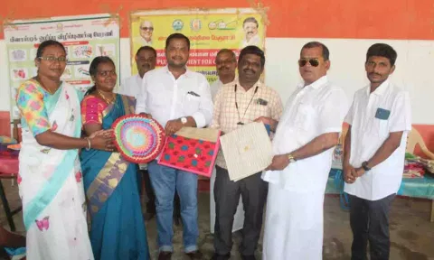விழிப்புணர்வு நிகழ்ச்சி நடைபெற்ற காட்சி.