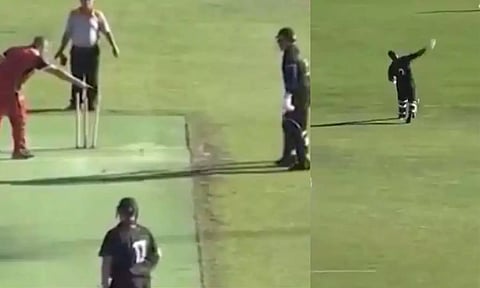 மன்கட் அவுட்.. கோபத்தில் பேட்டை தூக்கி எறிந்த வீரர்.. வைரலாகும் வீடியோ