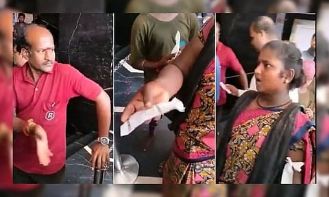 நரிக்குறவர்களுக்கு அனுமதி மறுத்த ஊழியர்