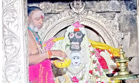 சிறப்பு அலங்காரத்தில் அருள்பாலித்த மேதா தக்ஷிணாமூர்த்தி.