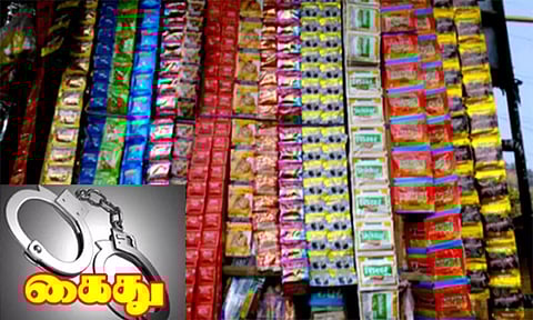 குட்கா ஹான்ஸ் பாக்கெட் விற்றவர் கைது