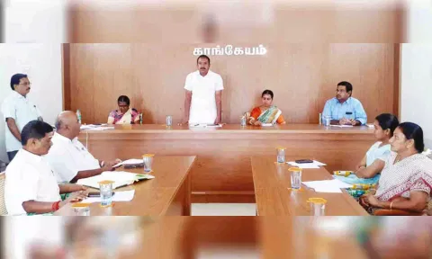 &nbsp;ஒன்றியக்குழு கூட்டம் நடைபெற்ற காட்சி.