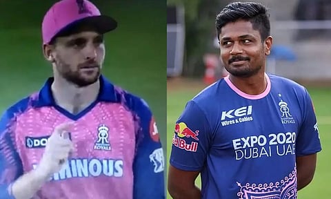 சஞ்சு சாம்சனிடம் 'நான் ஒரு ஓவர் போடவா' என கேட்ட ஜாஸ் பட்லர்- வைரலாகும் வீடியோ