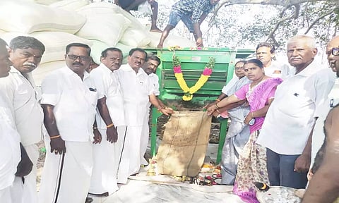 வேடல், செம்பேடு பகுதியில் நேரடி நெல் கொள்முதல் நிலையம் திறப்பு