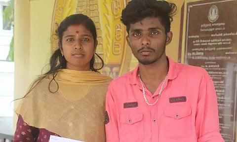 கோவை எஸ்.பி. அலுவலகத்தில் பாதுகாப்பு கேட்டு காதல்ஜோடி தஞ்சம்