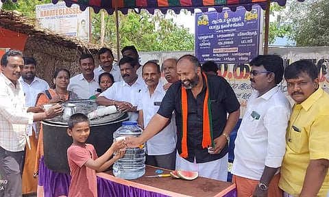 திருவள்ளூர் கிழக்கு மாவட்ட பாஜக சார்பில் நீர் மோர் பந்தல் திறப்பு