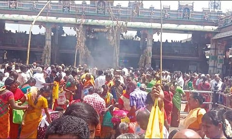 பண்ணாரி மாரியம்மன் கோவிலில் மறுபூஜையுடன் குண்டம் விழா நிறைவு