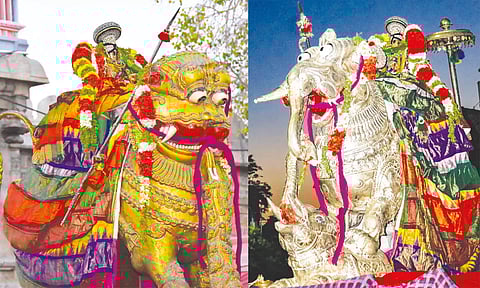 சித்திரை தேர்த்திருவிழா:தங்க கருட வாகனத்தில் இன்று நம்பெருமாள் வீதி உலா