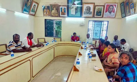 பேரூராட்சி கூட்டம் நடந்தபோது எடுத்தபடம்.