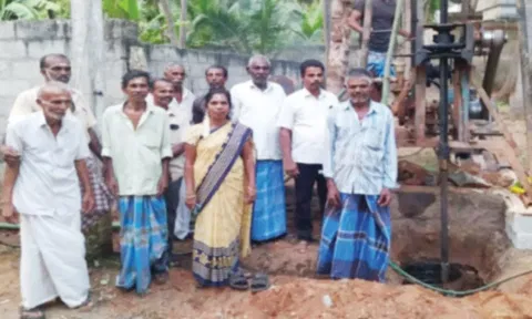 காளியாயன்விளையில் ரூ.3.26 லட்சம் மதிப்பீட்டில் ஆழ்குழாய் கிணறு அமைக்கும் பணி
