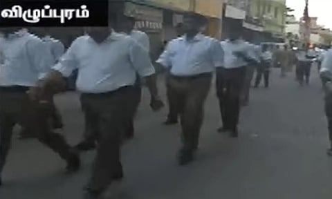 ஆர்.எஸ்.எஸ். ஊர்வலம்: விழுப்புரத்தில் பலத்த போலீஸ் பாதுகாப்பு