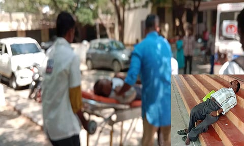 வேலூர் கலெக்டர் அலுவலகத்தில் முதியவர் மயங்கி விழுந்து சாவு