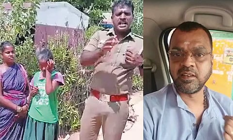 கல்வி விழிப்புணர்வு ஏற்படுத்திய சப்-இன்ஸ்பெக்டருக்கு நடிகர் தாடி பாலாஜி பாராட்டு