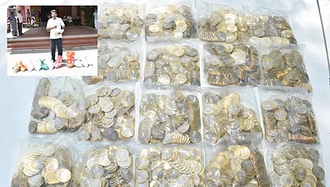 10 ரூபாய் நாணய மூட்டைகள் ராஜீ.