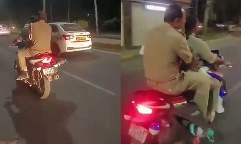 உங்களுக்கு ரூல்ஸ் பொருந்தாதா? வைரலான வீடியோ.. ரூ. 1000 அபராதம் செலுத்திய போலீஸ்... என்ன ஆச்சு தெரியுமா?