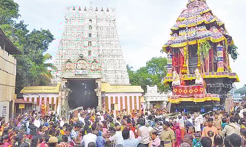 சுசீந்திரம் தாணுமாலய சுவாமி கோவிலில் இன்று தேரோட்டம்: ஆயிரக்கணக்கான பக்தர்கள் பங்கேற்பு