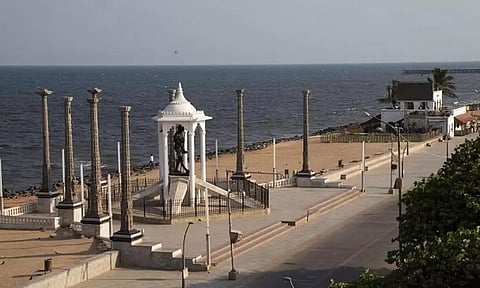 புதுவை கடற்கரை சாலை 'ஹேப்பி ஸ்டீரீட்டாக' மாற்றம்