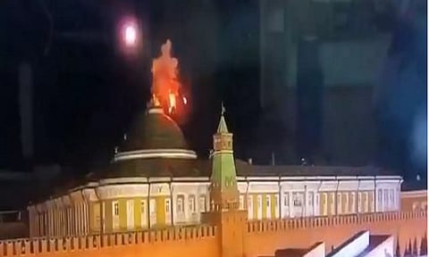 கிரம்ளின் மாளிகை மீது டிரோன் தாக்குதல் - அதிபர் புதினை கொல்ல முயற்சி