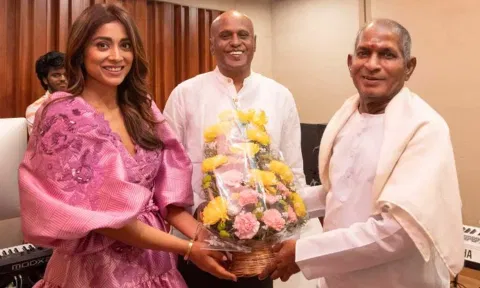 இளையராஜாவை சந்தித்த பப்பாராவ் பிய்யாலா, ஸ்ரேயா