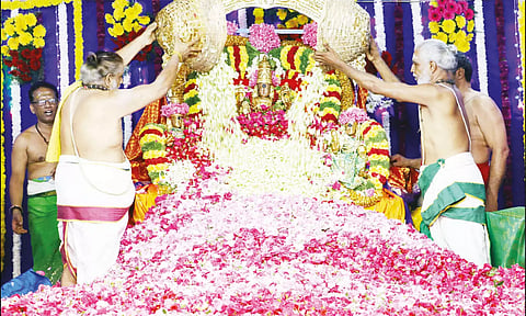 பத்ர புஷ்ப யாகம் நடந்தபோது எடுத்தபடம்.