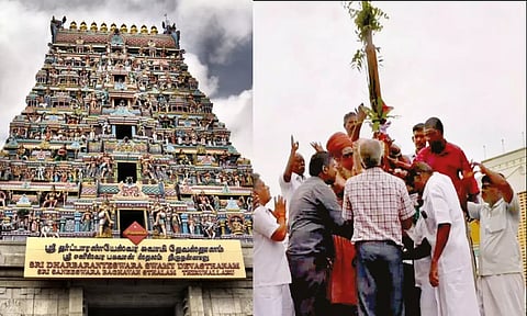 தேர்கால் நடும் நிகழ்ச்சி நடந்தபோது எடுத்தபடம்.